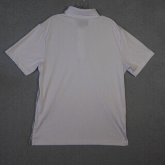 PGA Tour Shirt  Men's Large White Gray Pro Series Polo Short Sleeve Athletic Fit - Picture 8 of 10